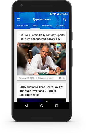 PokerNews Mobile App screen Android